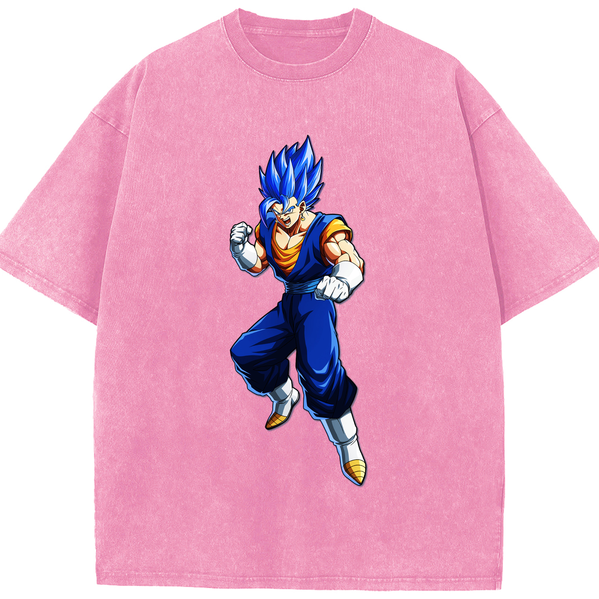 （画像用） ドラゴンボール ベジット DRAGON BALL Vegetto 綿100% ヴィンテージ風 半袖Tシャツ（フロントプリント）